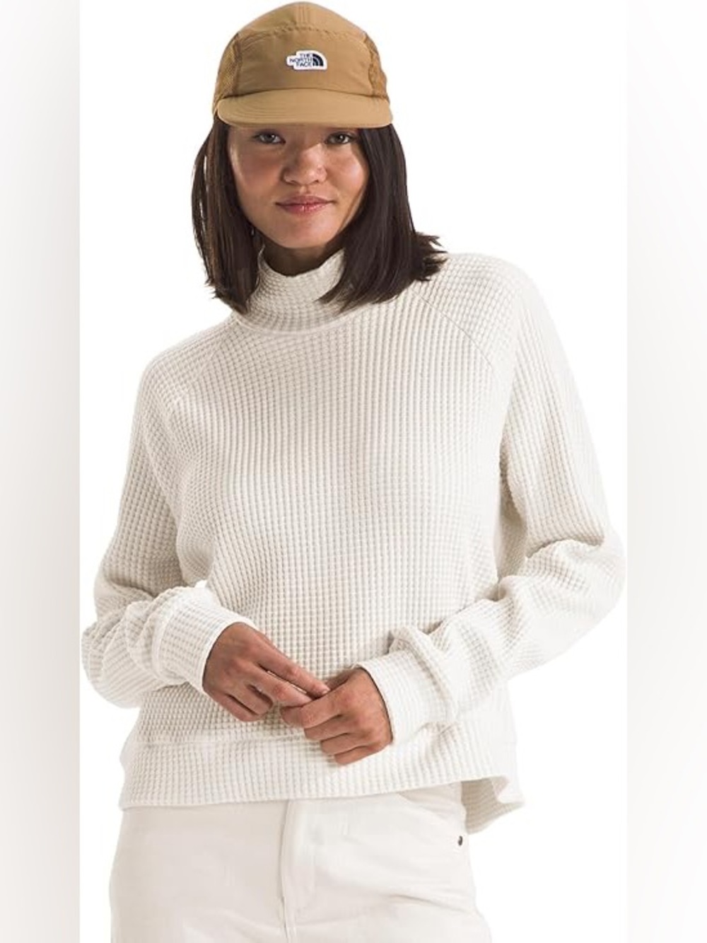 THE NORTH FACE Long Sleeve Mock Neck Chabot Women’s White